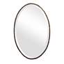2_Cinnabar Road Cordova Dark Bronze 18" x 28" Oval Wall Mirror