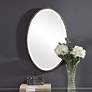 1_Cinnabar Road Cordova Dark Bronze 18" x 28" Oval Wall Mirror