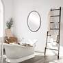 3_Cinnabar Road Cordova Dark Bronze 18" x 28" Oval Wall Mirror more views