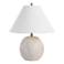 Cinnabar Road Cove 17" Faux Stone Ceramic Accent Table Lamp