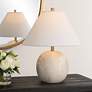 1_Cinnabar Road Cove 17" Faux Stone Ceramic Accent Table Lamp
