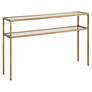 4_Cinnabar Road Crowley 48" Wide Warm Gold Console Table more views