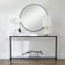 3_Cinnabar Road Dakota 56" Wide Satin Black Console Table more views