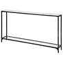 4_Cinnabar Road Dakota 56" Wide Satin Black Console Table more views