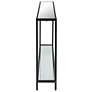 5_Cinnabar Road Dakota 56" Wide Satin Black Console Table more views