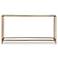 Cinnabar Road Dakota 56" Wide Warm Gold Console Table