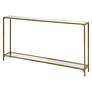4_Cinnabar Road Dakota 56" Wide Warm Gold Console Table more views