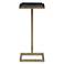 Cinnabar Road Dallas 10"W Gold and Black Marble Accent Table