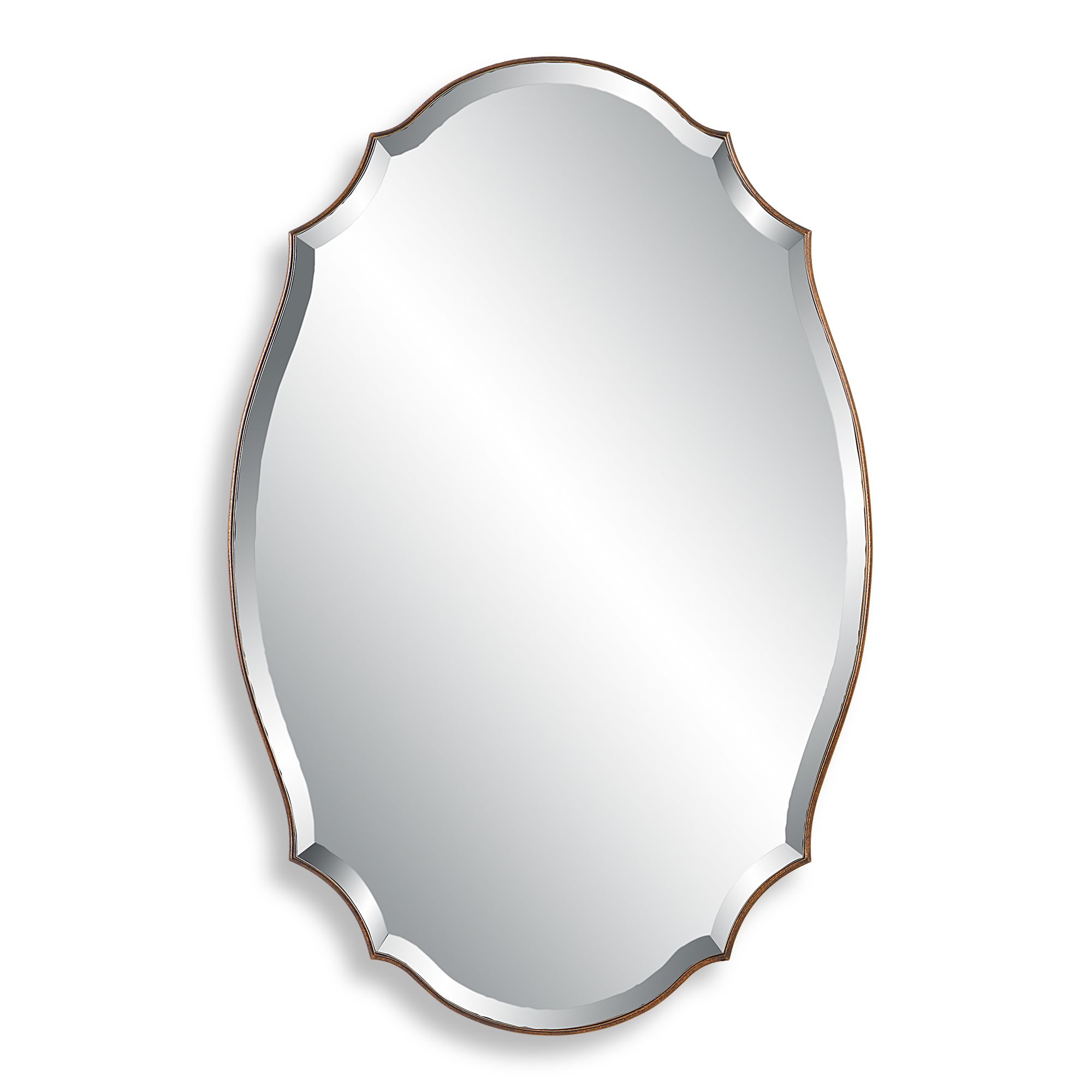 Image 2 Cinnabar Road Davis Antique Bronze Gold 28" x 42" Wall Mirror