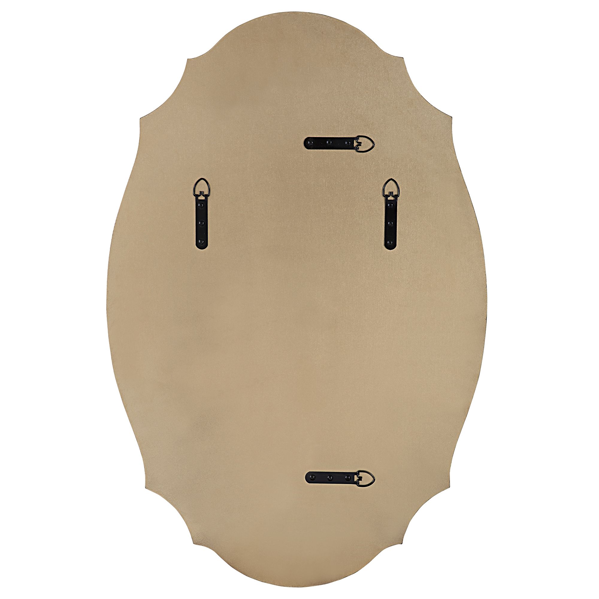 Cinnabar Road Davis Metallic Gold Leaf 20" x 30" Wall Mirror