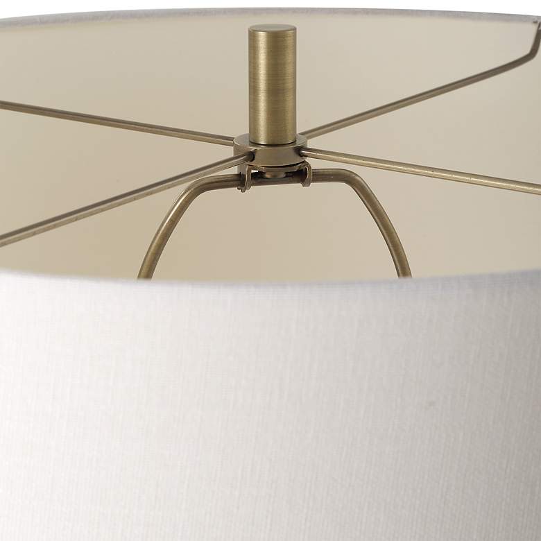 Image 6 Cinnabar Road Decatur Brass and Black Floor Lamp more views