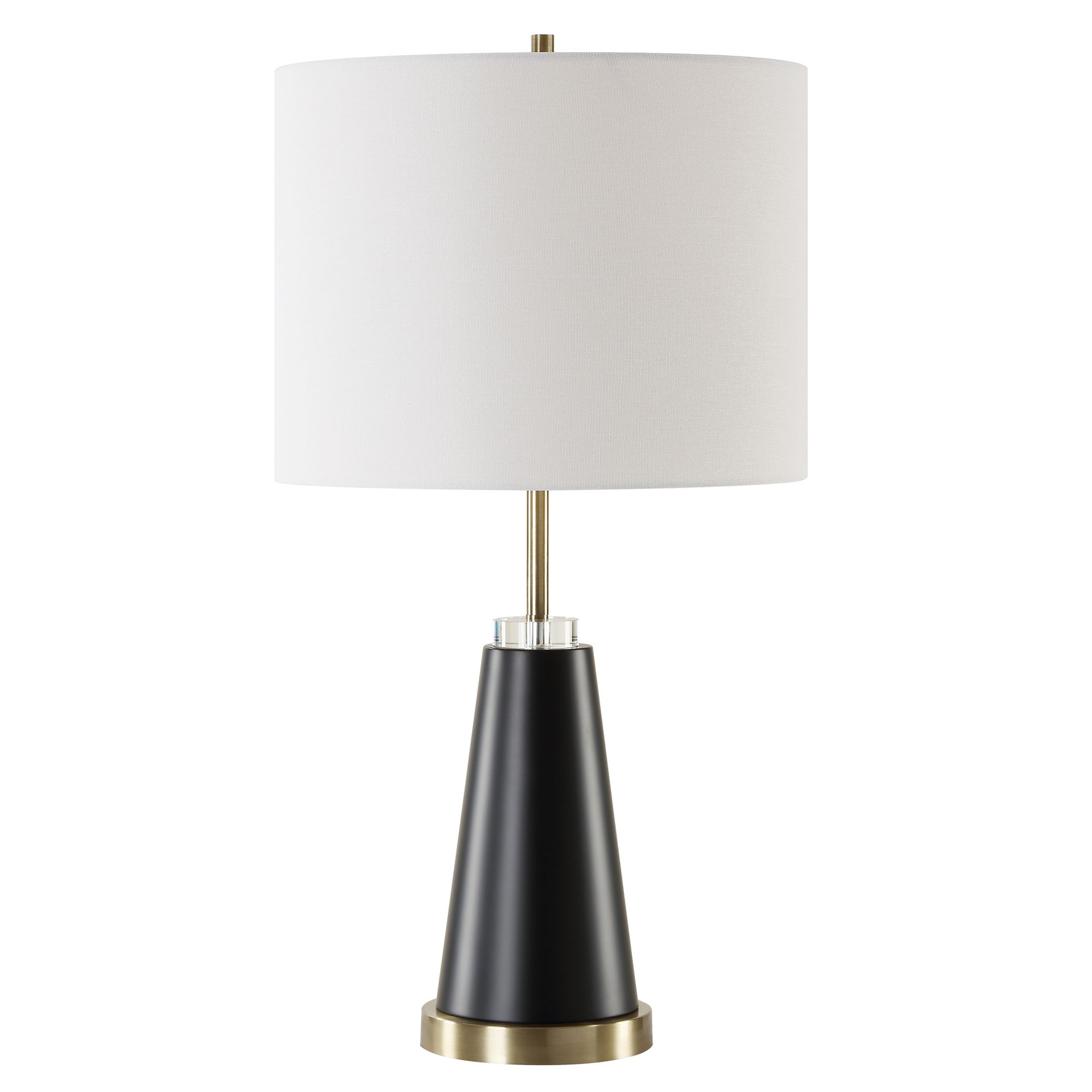 Image 2 Cinnabar Road Decatur Brass and Black Table Lamp
