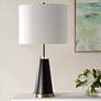 3_Cinnabar Road Decatur Brass and Black Table Lamp more views