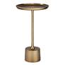 2_Cinnabar Road Desiree 13 1/4" Wide Antique Brass Accent Table