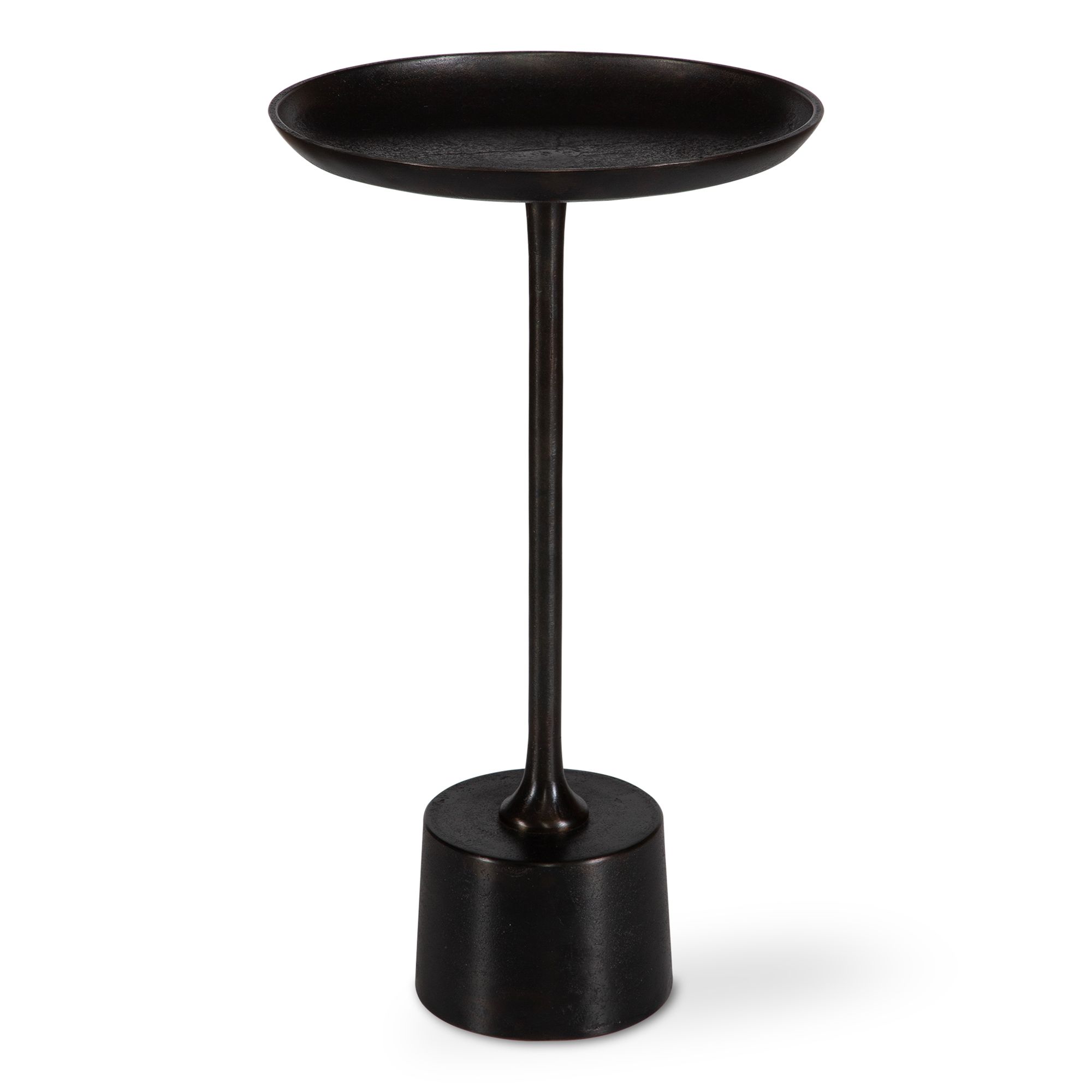 Image 2 Cinnabar Road Desiree 13 1/4"W Oxidized Dark Brown Accent Table