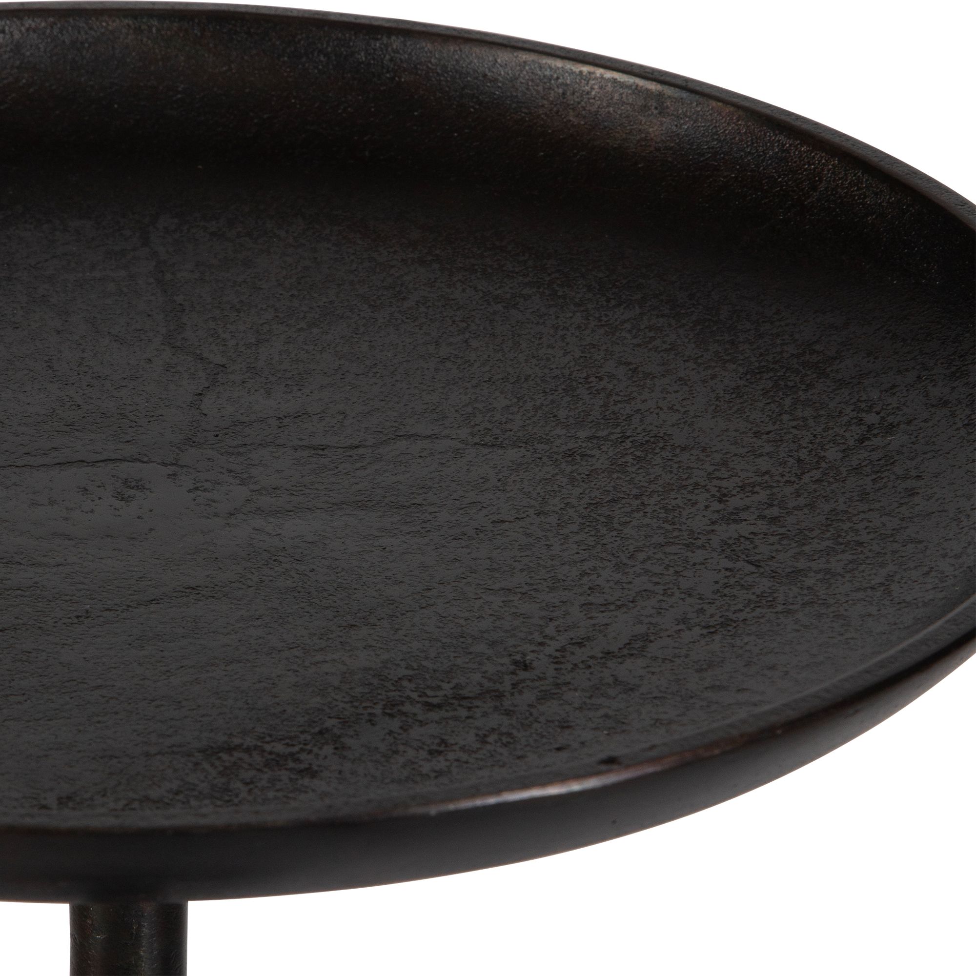 Image 3 Cinnabar Road Desiree 13 1/4"W Oxidized Dark Brown Accent Table more views