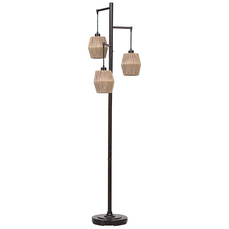 Image 2 Cinnabar Road Donna Bronze Metal 3-Arm Floor Lamp