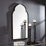 4_Cinnabar Road Dova Dark Bronze 22" x 38" Arch Top Wall Mirror more views