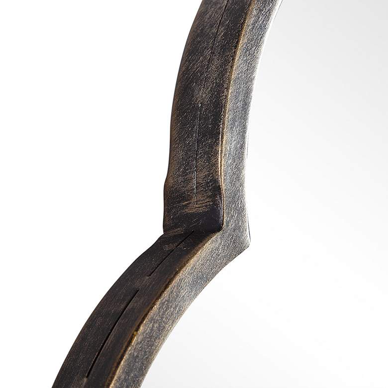 Image 6 Cinnabar Road Dova Dark Bronze 22" x 38" Arch Top Wall Mirror more views