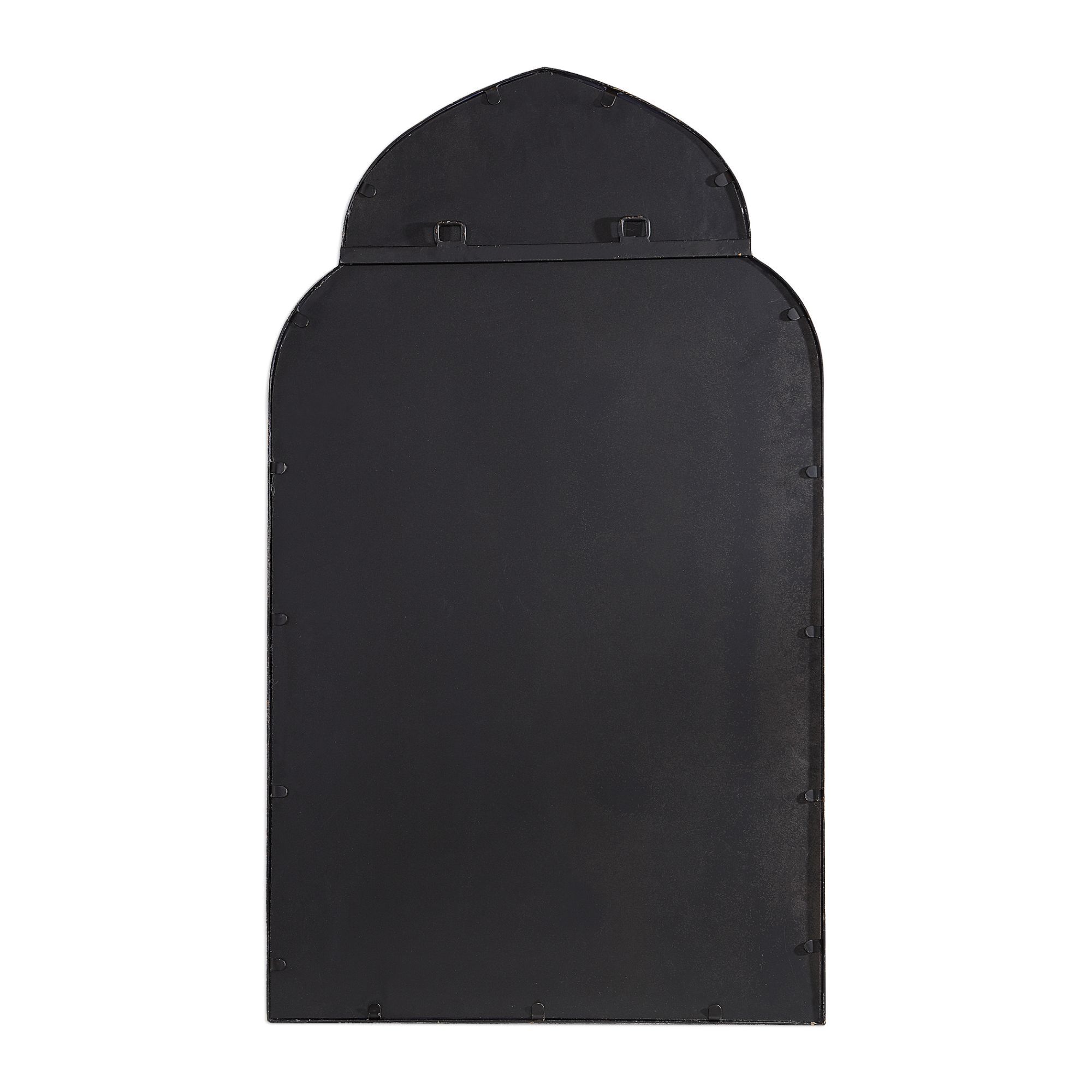 Cinnabar Road Dova Dark Bronze 22" x 38" Arch Top Wall Mirror