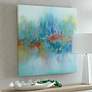 3_Cinnabar Road Earthtones 36" Square Frameless Giclee Canvas Wall Art more views