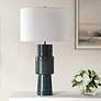 3_Cinnabar Road Electra Teal Ceramic Table Lamp more views