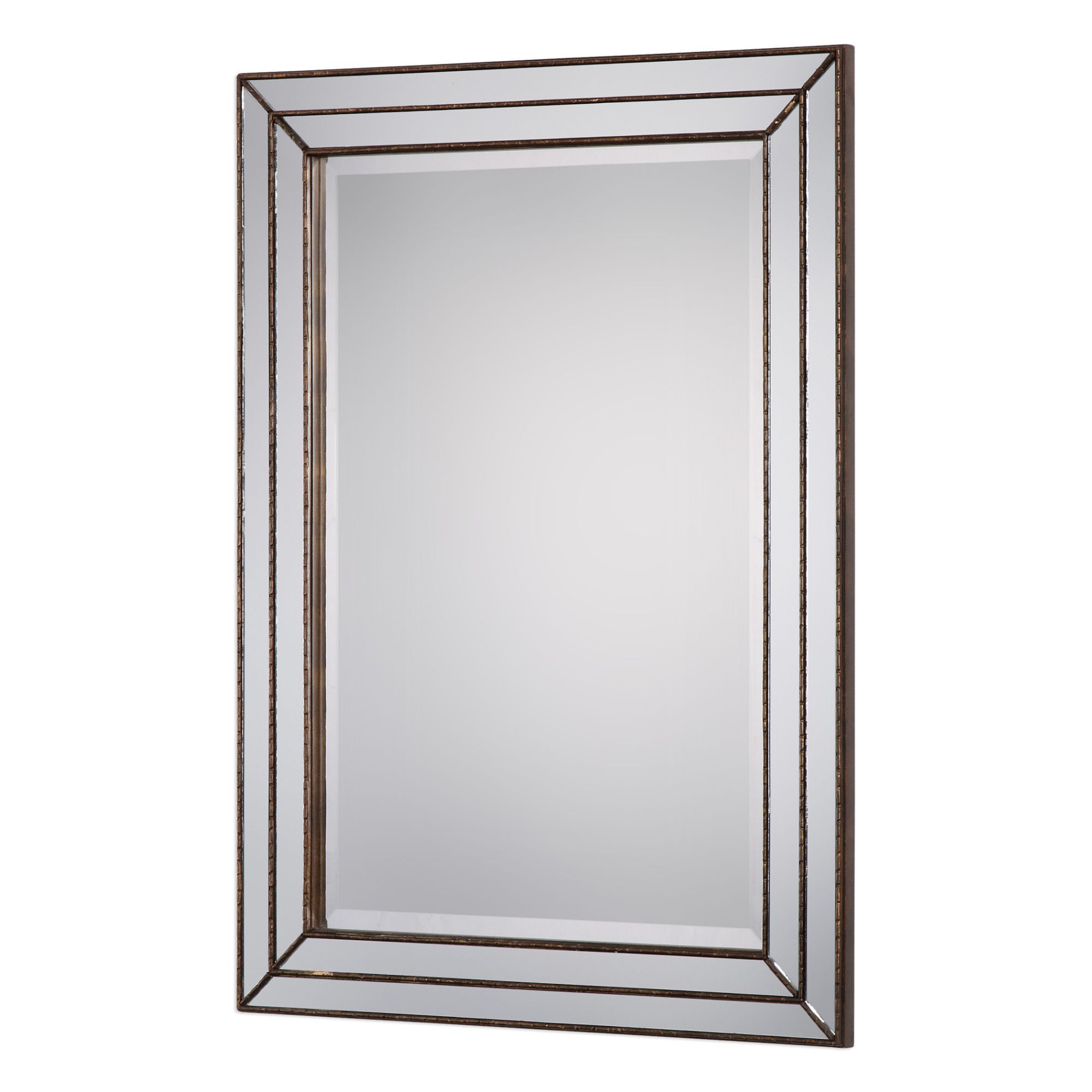 Image 4 Cinnabar Road Elmhurst Metallic Silver 24" x 34" Wall Mirror more views