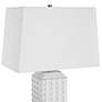 4_Cinnabar Road Elsa Diamond Knob White Ceramic Table Lamp more views