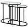 Cinnabar Road Evie 24" Wide Black Nesting Tables Set of 2