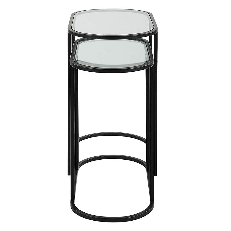 Image 5 Cinnabar Road Evie 24" Wide Black Nesting Tables Set of 2 more views