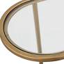 5_Cinnabar Road Evie 24" Wide Brass Nesting Tables Set of 2 more views