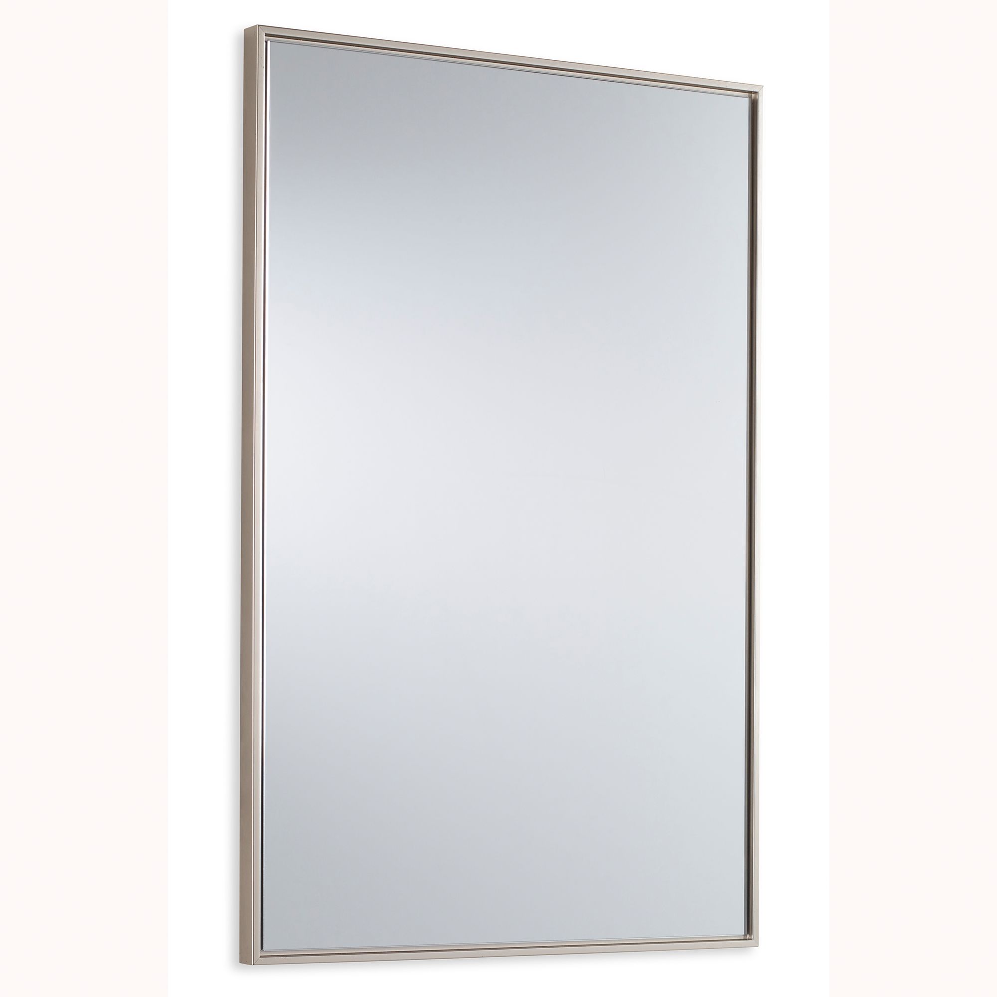 Image 7 Cinnabar Road Fiora Warm Silver 20" x 30" Floating Wall Mirror more views