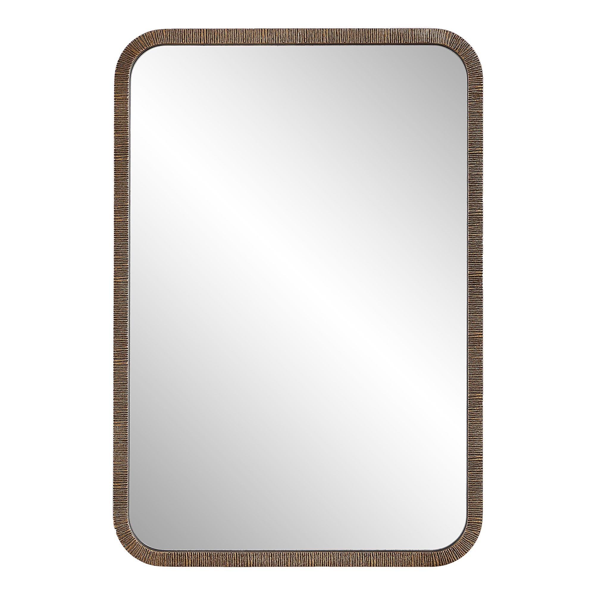 Image 2 Cinnabar Road Florian Gold 22" x 32" Rectangular Wall Mirror