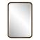 Cinnabar Road Florian Gold 22" x 32" Rectangular Wall Mirror
