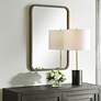 3_Cinnabar Road Florian Gold 22" x 32" Rectangular Wall Mirror more views