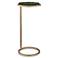 Cinnabar Road Gaia 10 1/4"W Gold and Green Marble Accent Table