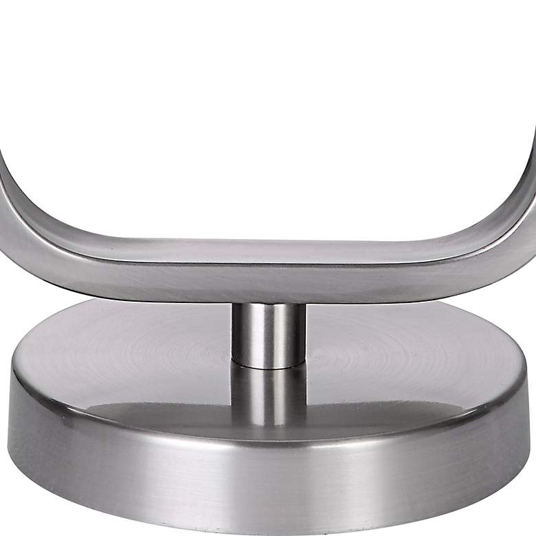 Image 4 Cinnabar Road Groves Brushed Nickel Rectangular Table Lamp more views