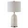 Cinnabar Road Gunter Gloss White Ceramic Table Lamp