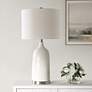 3_Cinnabar Road Gunter Gloss White Ceramic Table Lamp more views