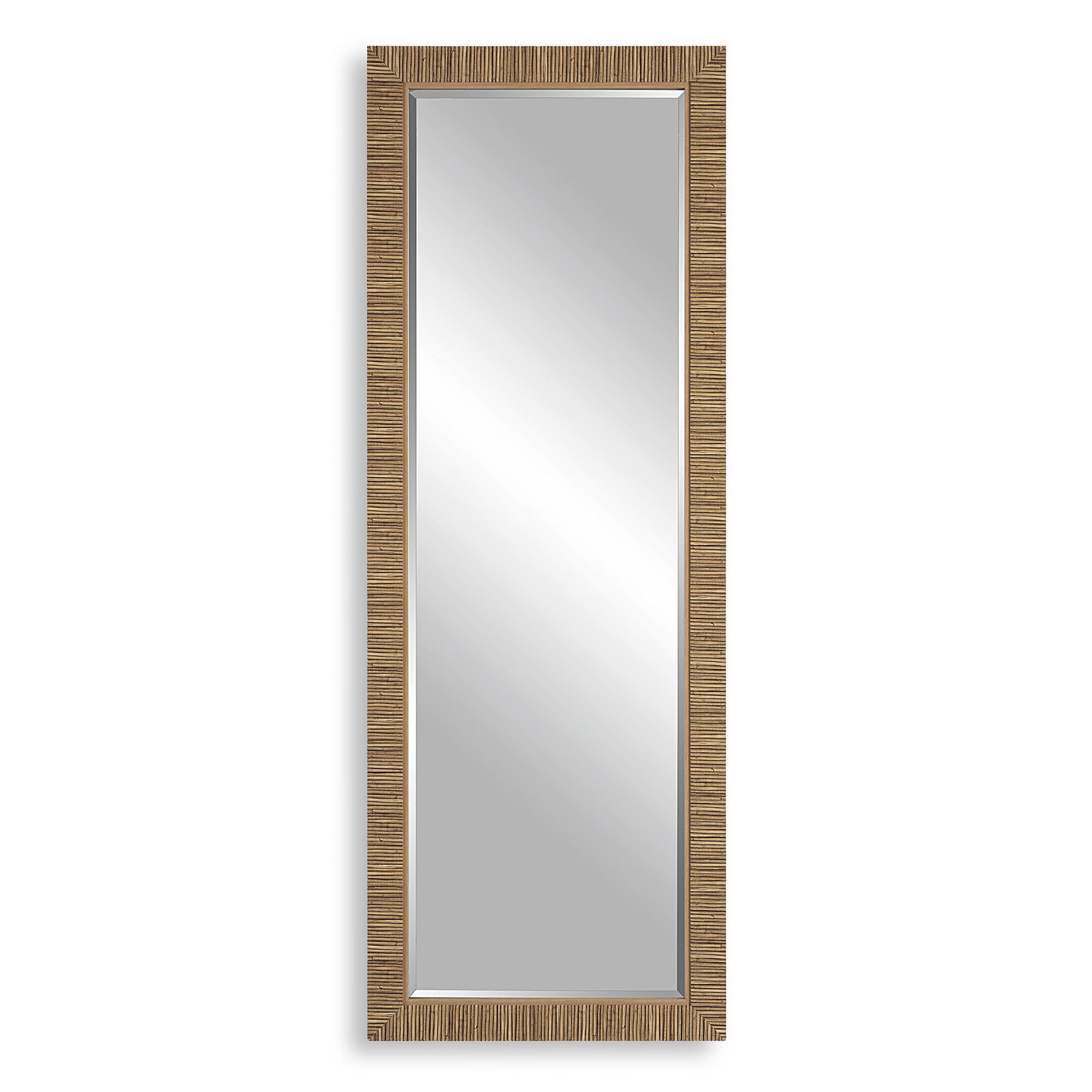 Image 2 Cinnabar Road Hazel 25" x 70" Natural Wrapped Wall/Floor Mirror