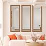 5_Cinnabar Road Hazel 25" x 70" Natural Wrapped Wall/Floor Mirror more views