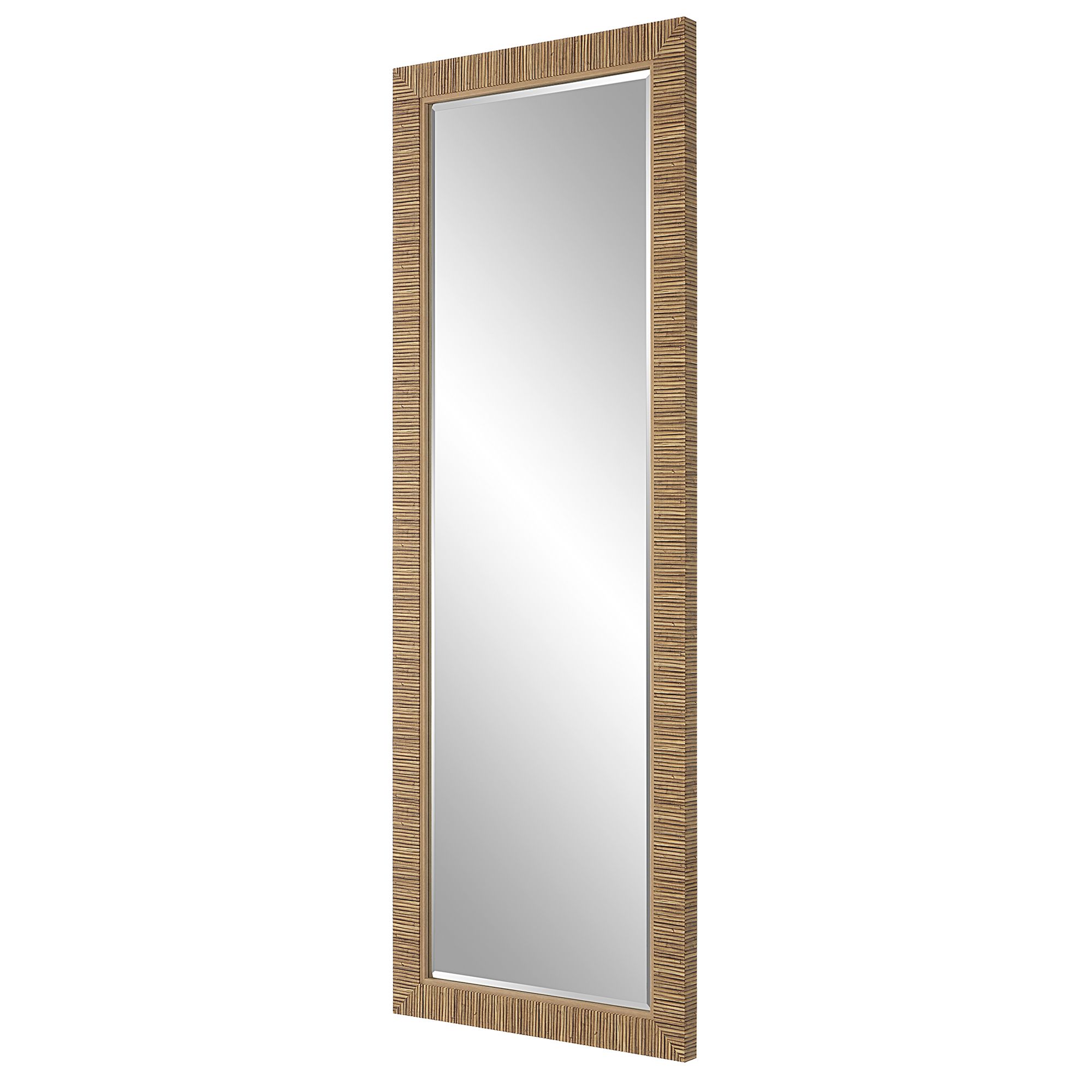 Image 6 Cinnabar Road Hazel 25" x 70" Natural Wrapped Wall/Floor Mirror more views