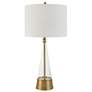 2_Cinnabar Road Hewitt Brass and Clear Glass Table Lamp