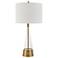 Cinnabar Road Hewitt Brass and Clear Glass Table Lamp