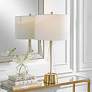 1_Cinnabar Road Hewitt Brass and Clear Glass Table Lamp