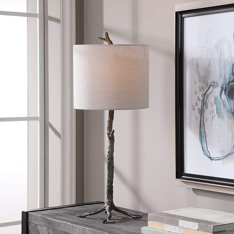 Image 1 Cinnabar Road Hidalgo Gunmetal Tree Branch Table Lamp