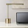 Cinnabar Road Holbrook 17" High Antique Brass LED Desk Lamp