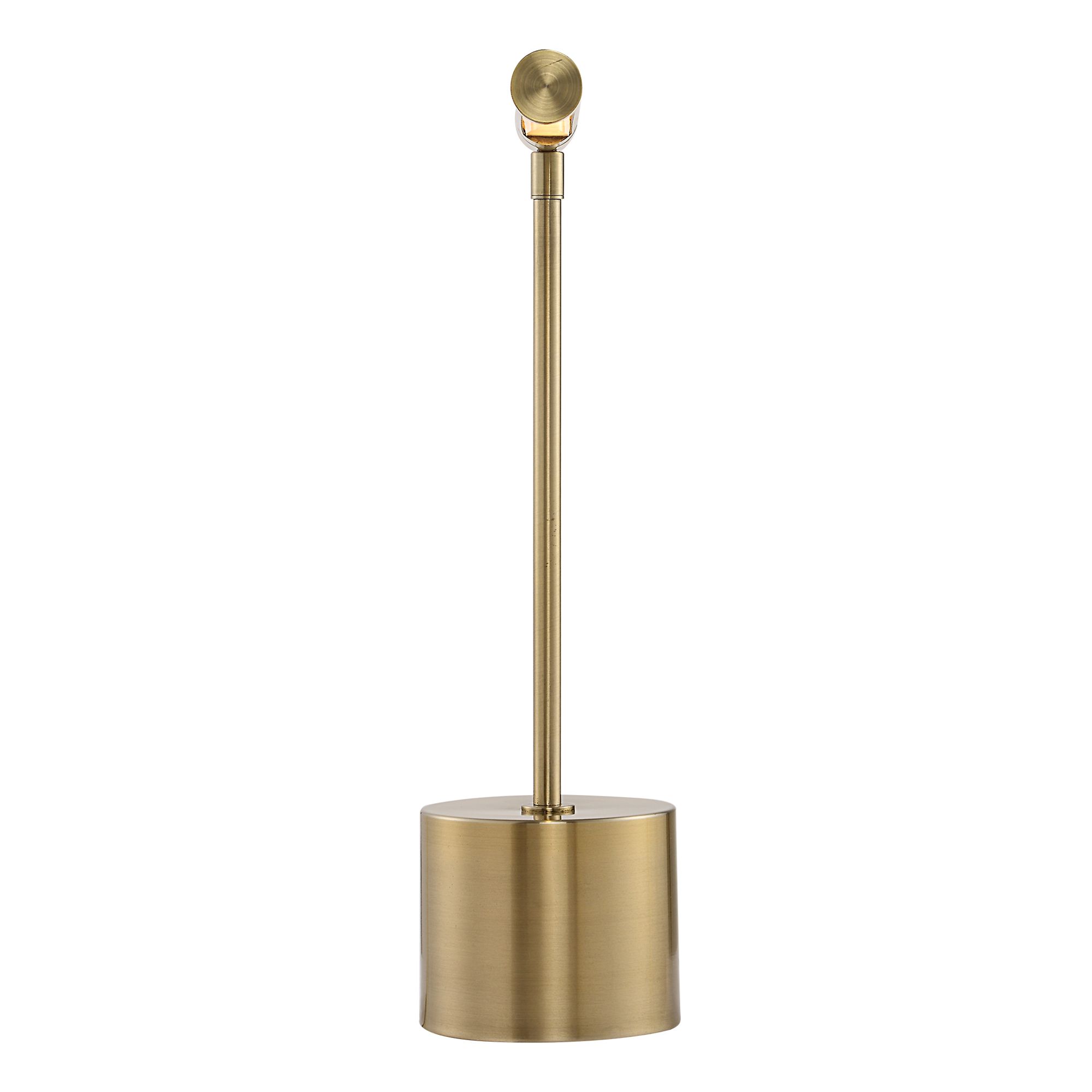 Image 5 Cinnabar Road Holbrook 17" High Antique Brass LED Desk Lamp more views
