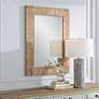 3_Cinnabar Road Hull Chevron Wooden 28 1/2" x 38 1/2" Wall Mirror more views