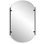 2_Cinnabar Road Kellan Satin Black 23 1/4" x 38" Wall Mirror